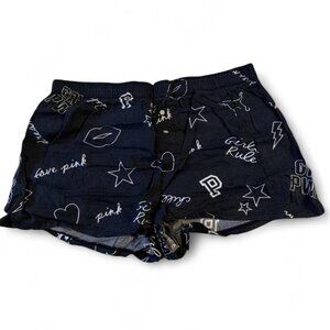 Victoria's Secret PINK Black Micro Low Rise Sleep Shorts
